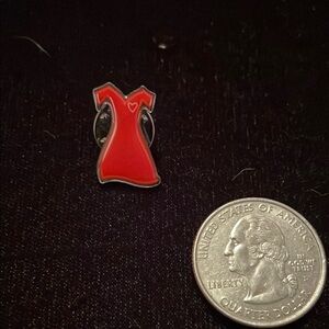 Red Dress Enamel Pin